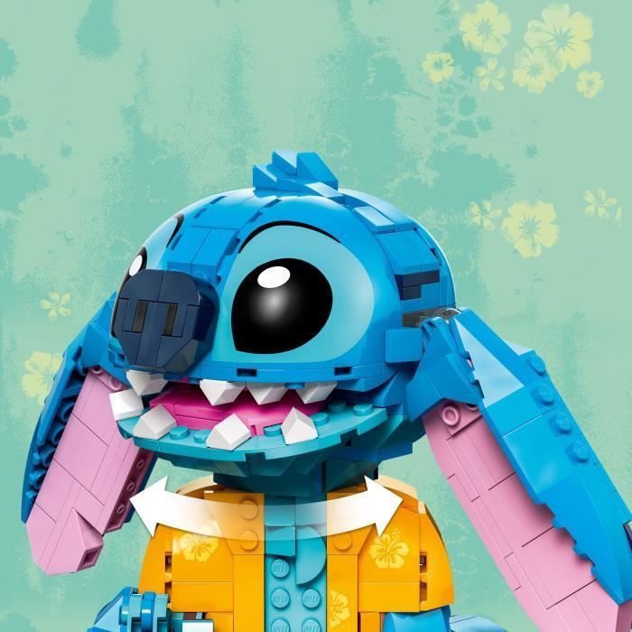 LEGO | Disney 43249 Conjunto de Construção Stitch para Crianças, Casquinha de Sorvete e Figura