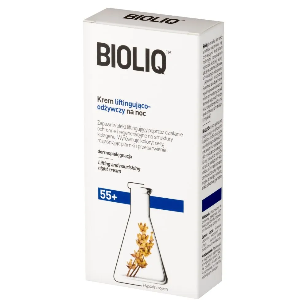 Bioliq 55+ Krem liftingująco-odżywczy na noc