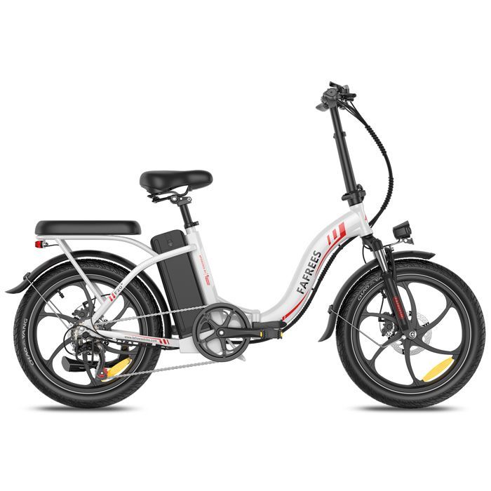 FAFREES F20+ Folding Electric Bike, 36V 20Ah 250W, White