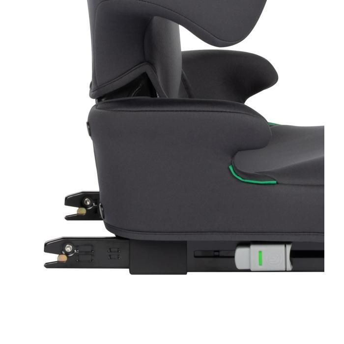 BEBECONFORT Hera i-Fix i-Size Booster Car Seat, 3.5-12 years, 100-150cm, ISOFIX, 14 Headrest Positions, Mineral Graphite