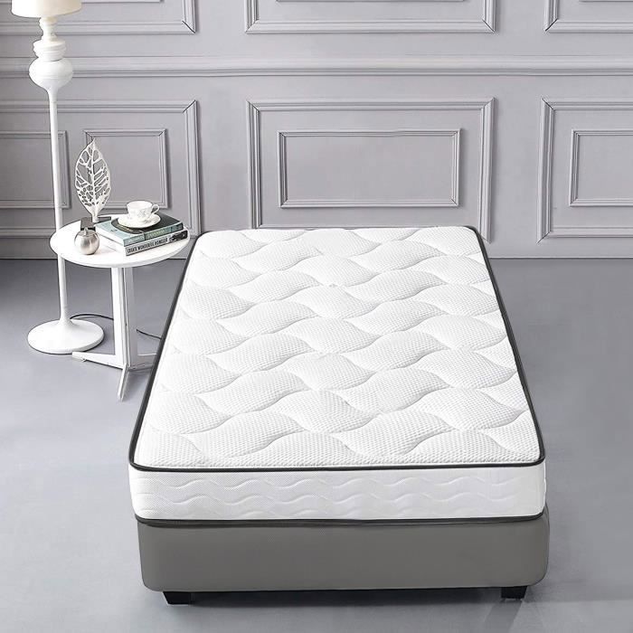 Set of 2 Mattresses 90x200 cm - Frixovel Memory Foam Mattress - Luxury Ergonomic Mattress - 15 cm Thick