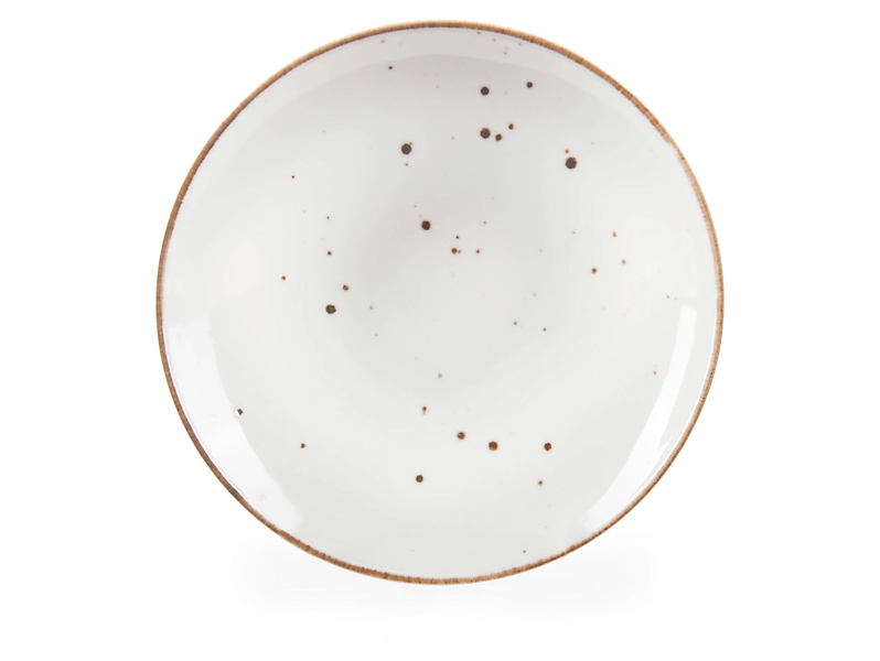 Talerz głęboki Cottage porcelanowy 650 ml biało-złoty