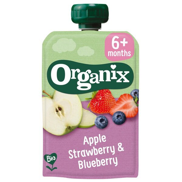 Organix 6+M Len jablko, jahoda a čučoriedka<br>100g