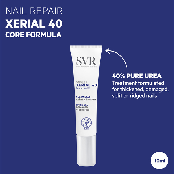SVR XERIAL 40 - Regenerační přípravek na nehty s nanášením štětcem, 10 ml