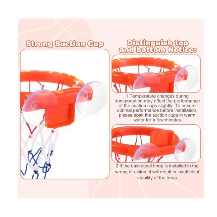 Juguete de baño - No especificado - Aro de baloncesto - 5 pelotas - Colorido - Ecológico