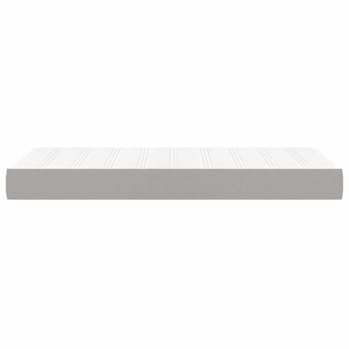 Pocketveringmatras voor kinderen - vidaXL - 80x160 cm - Grijs - Polyesterstof - Pocketveren