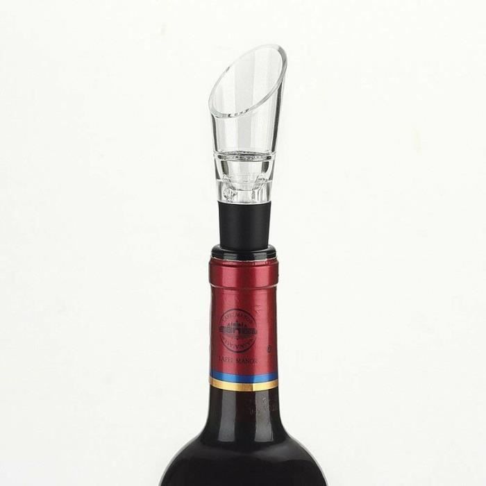 Accesorio para vino - YYV - Juego de 6 aireadores - Diseño elegante - Antigoteo - Plástico apto para uso alimentario