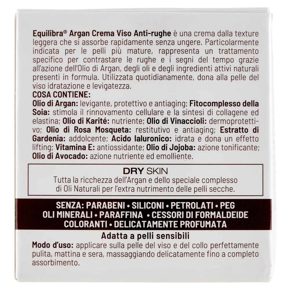 EQUILIBRA Equilibra Argan Anti-Rimpelcrème 50ml Lifting Effect