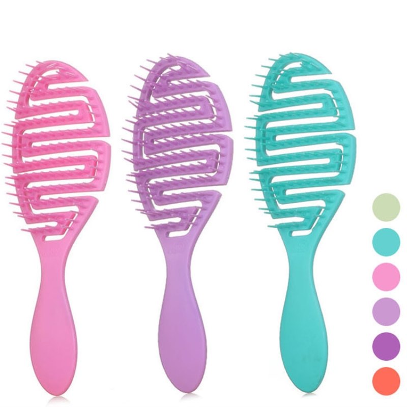 Hairdressing Comb Curly Hair Ribs Modeling Massage Big Curved Comb Wide Tooth Large Plate parting Comb Beauty Tools I See Hair