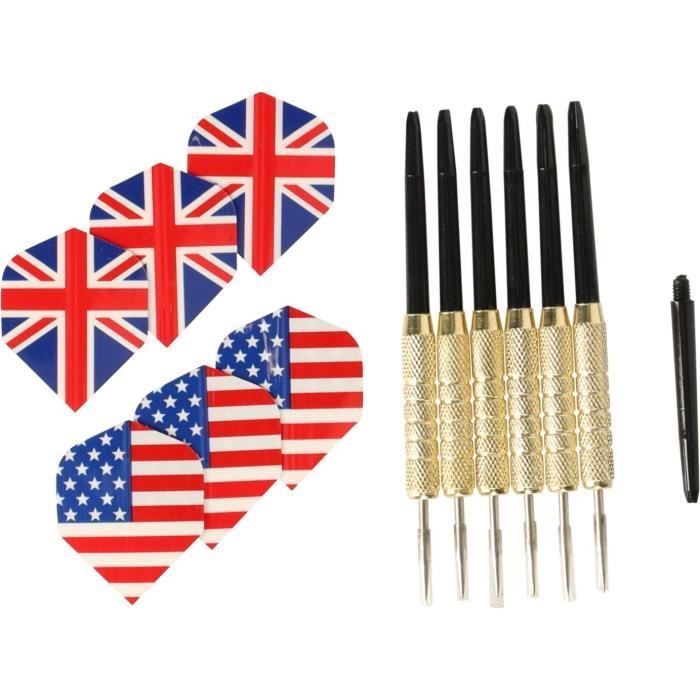 Dartset – VADER – Zielscheibe und 6 Darts inklusive – Naturfasern – REZO