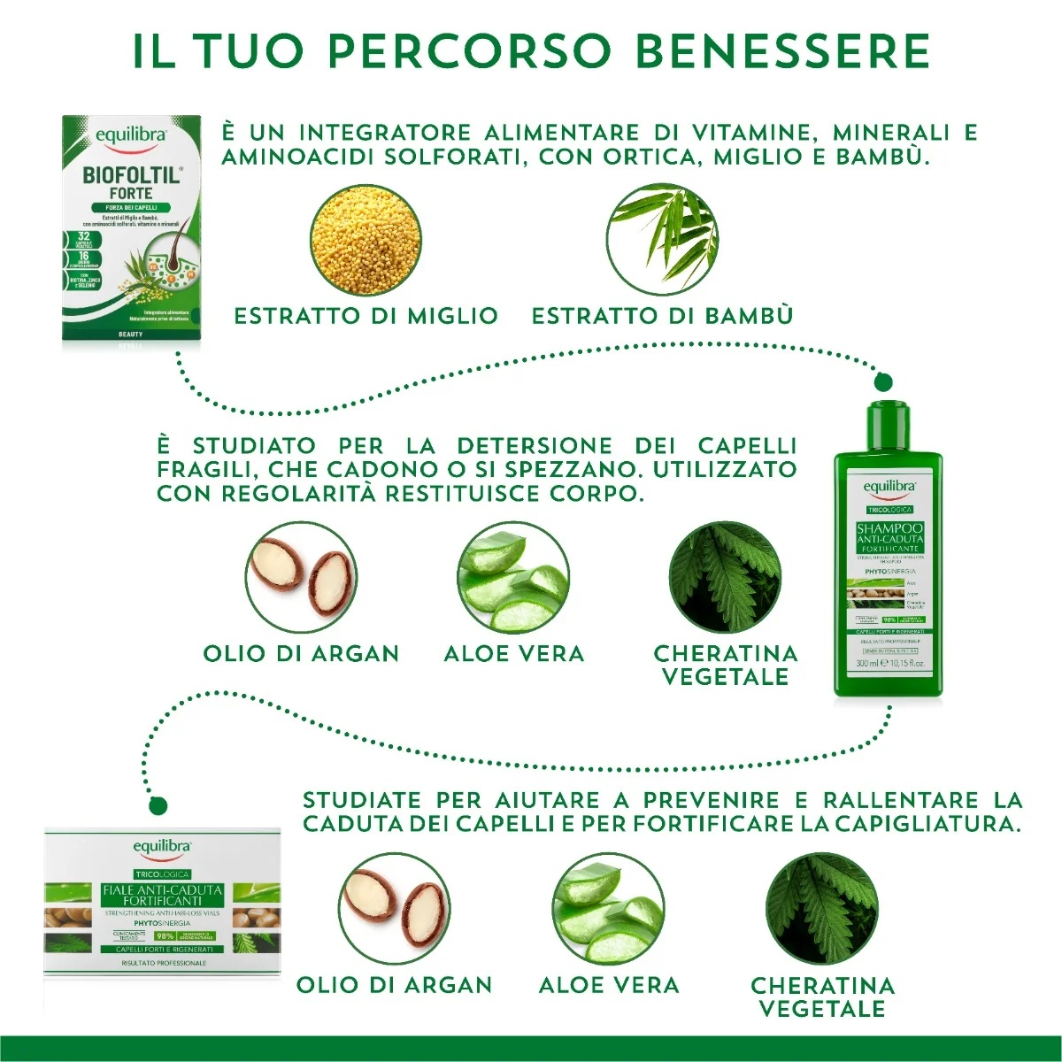 Σετ μαλλιών EQUILIBRA Equilibra Hair Specialist, 3 τεμάχια