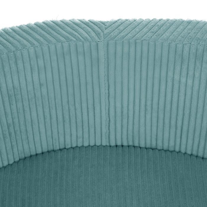 Piscine à Balles pour Bébé Enfants pour la Chambre MISIOO Ronde Velours Côtelé Bleu 90x30 cm 200 Balles: Bleu/Doré/Blanc Perle