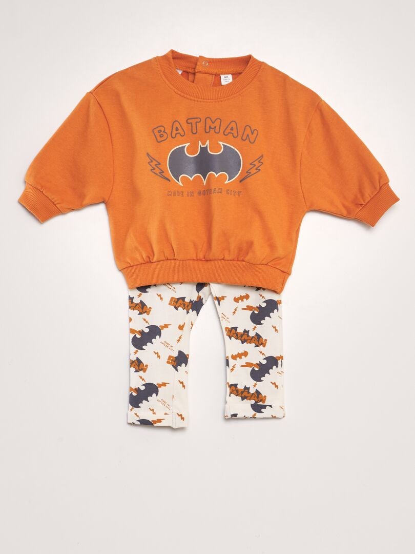 'Batman' sweatshirt + legging set - 2-delig - ORANJE