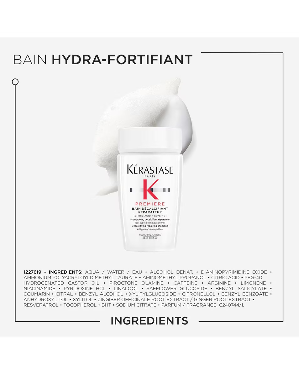 Șampon KÉRASTASE Première Bain Décalcifiant Réparateur - pentru toate tipurile de păr deteriorat