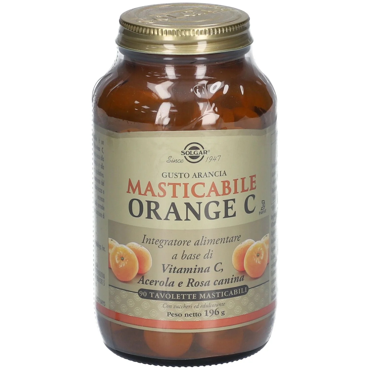 SOLGAR Orange C 90 kauwtabletten met antioxidanten