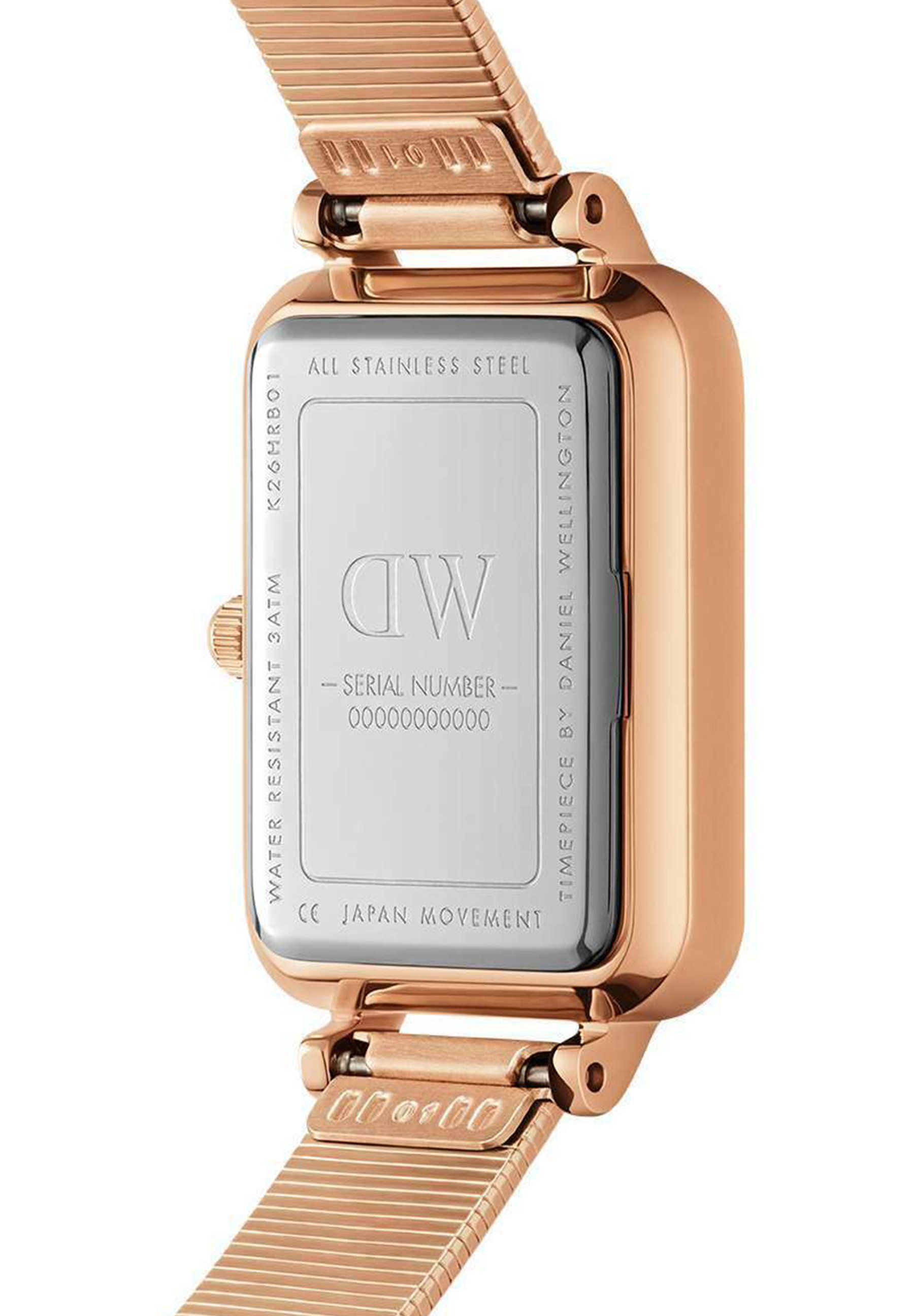 Montre Daniel Wellington QUADRO STUDIO LUMINE - couleur or rose