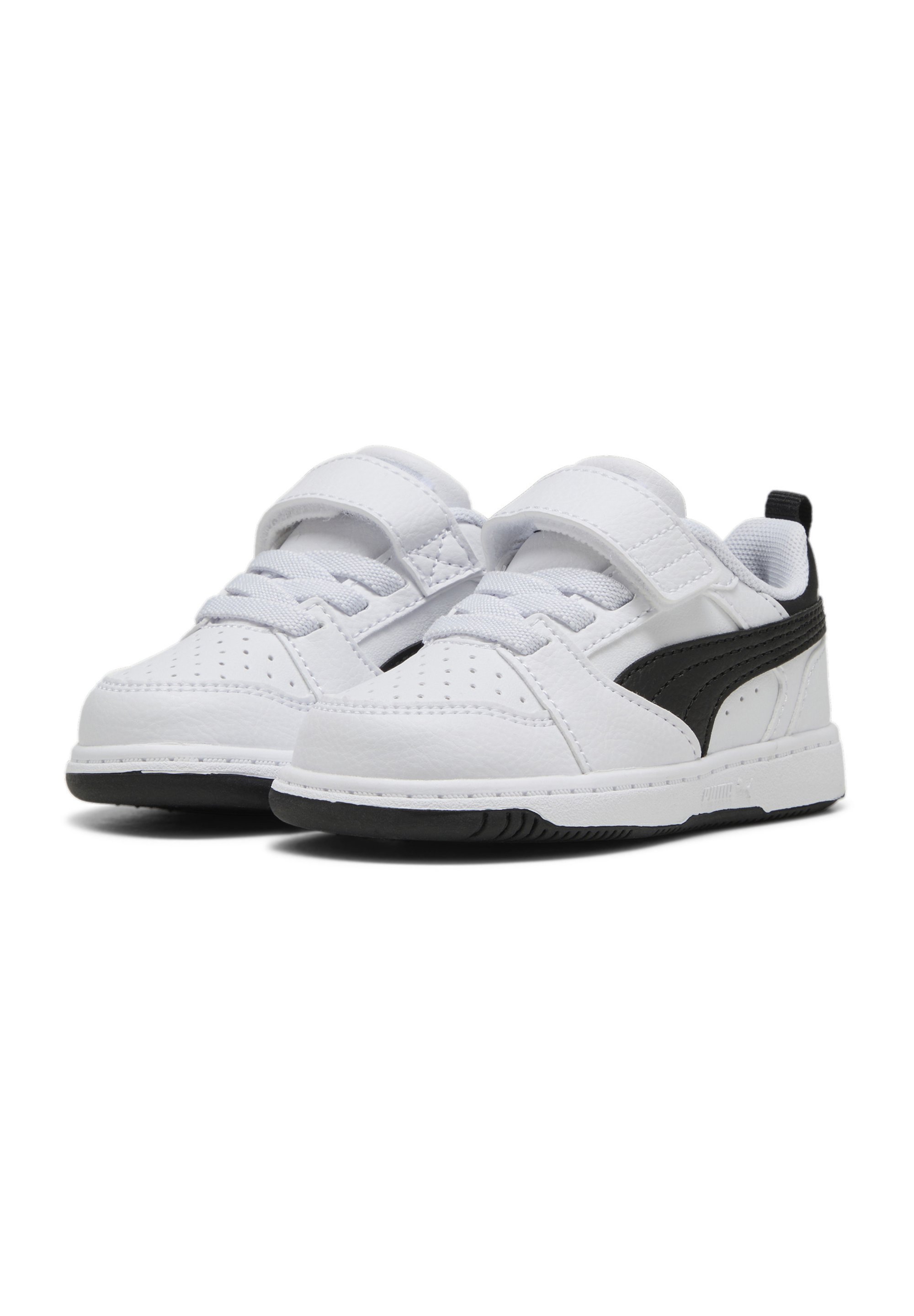 Puma REBOUND V6 LO - Scarpe per neonati - bianco nero nero