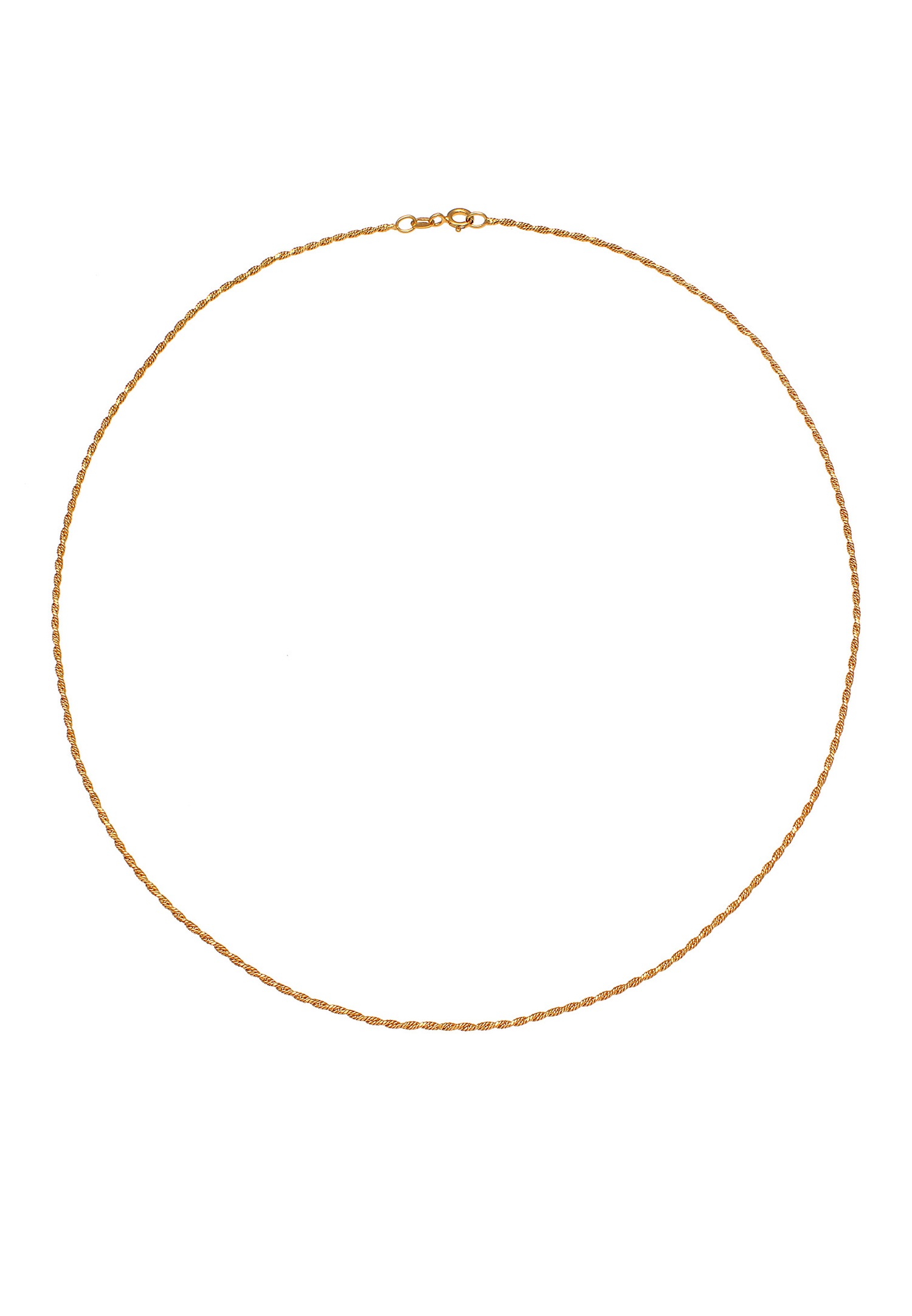 Elli Basic Kordelkette Gedreht Twist Fein 925 Silber