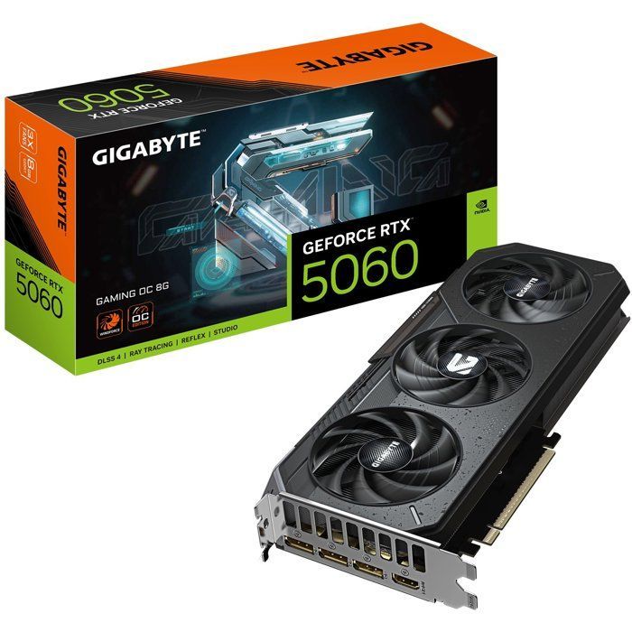 GIGABYTE - GAMING - Carte graphique - NVIDIA RTX 5060 OC - 8 Go