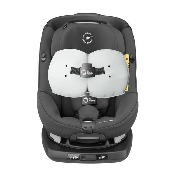 Silla de coche BEBE CONFORT AxissFix Air, Grupo 0+/1, Isofix, Giratoria, i-Size, Airbags integrados, Negro auténtico, de 4 meses a 4 años