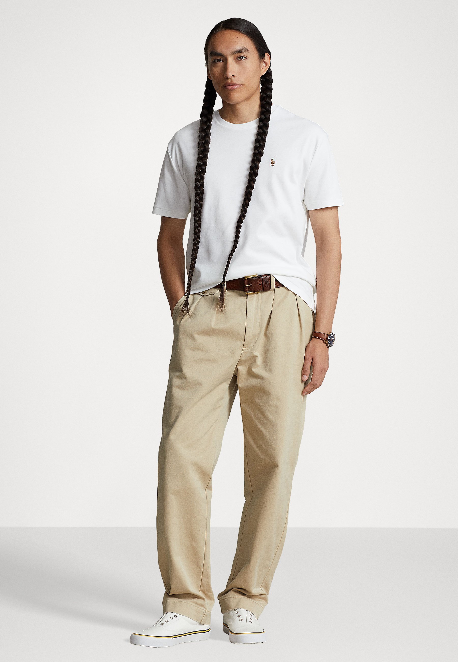 Polo Ralph Lauren T-shirt CUSTOM SLIM FIT in morbido cotone - T-shirt basic - bianca