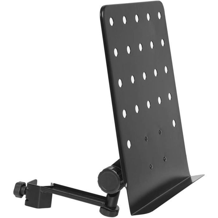 Suporte com braço - FEBEST - MUS-ARM 1 - Tamanho P - Preto - 31,5 x 24 cm - Fixação estável - Metal - 1,05 kg
