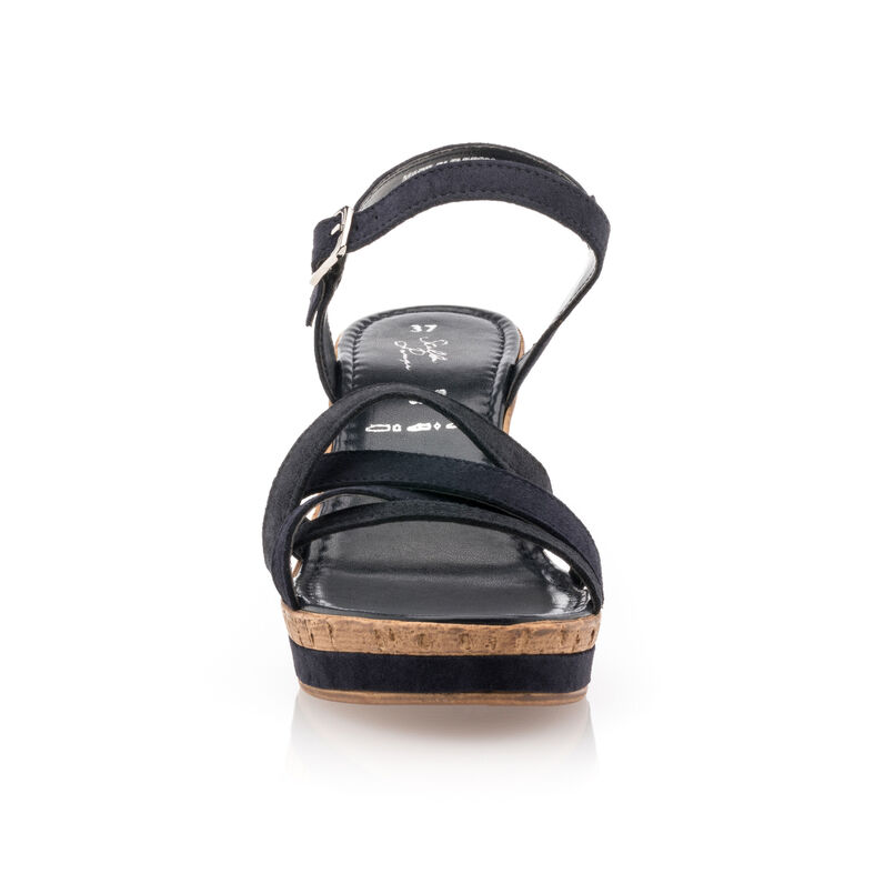 Sandalias azules para mujer / Zapatos de punta abierta