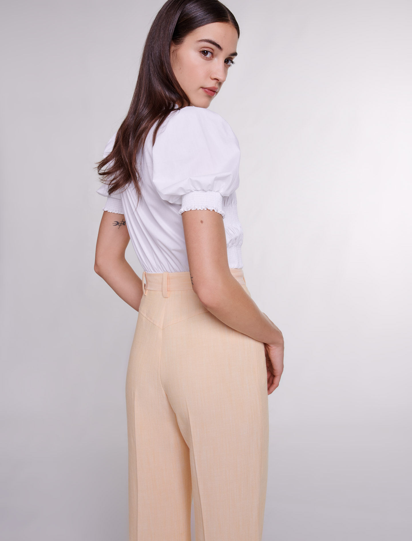 Pantaloni de costum - Galben banană