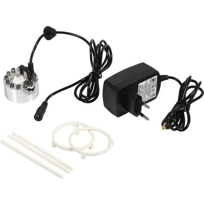 Humidificador LED Garosa, fuente de niebla ultrasónica de 24 V que cambia de color, humidificador de aire con
