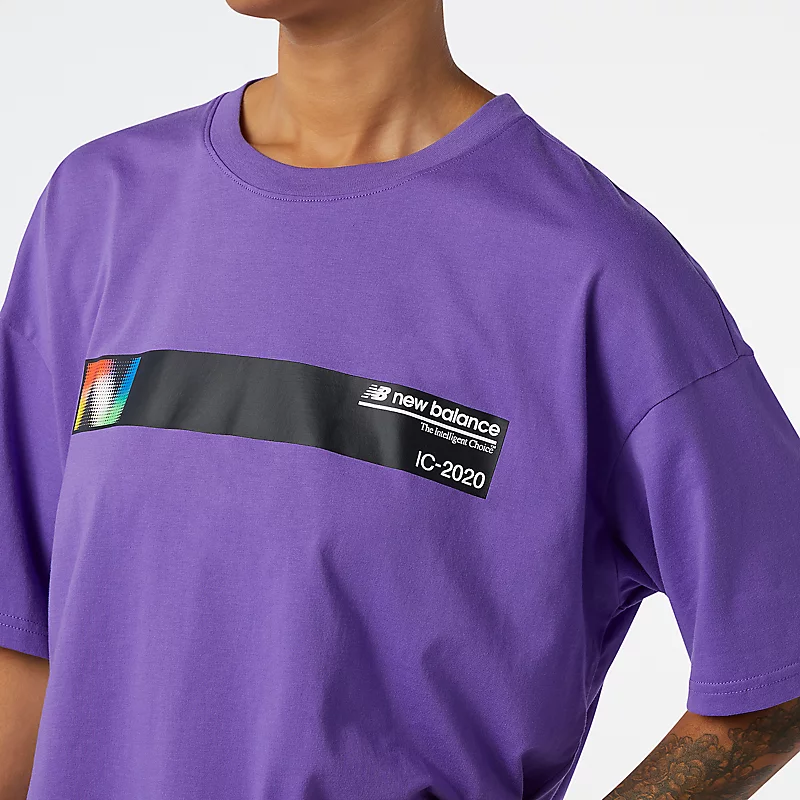 Damska koszulka sportowa Optiks z krótkim rękawem - MIRAGE VIOLET