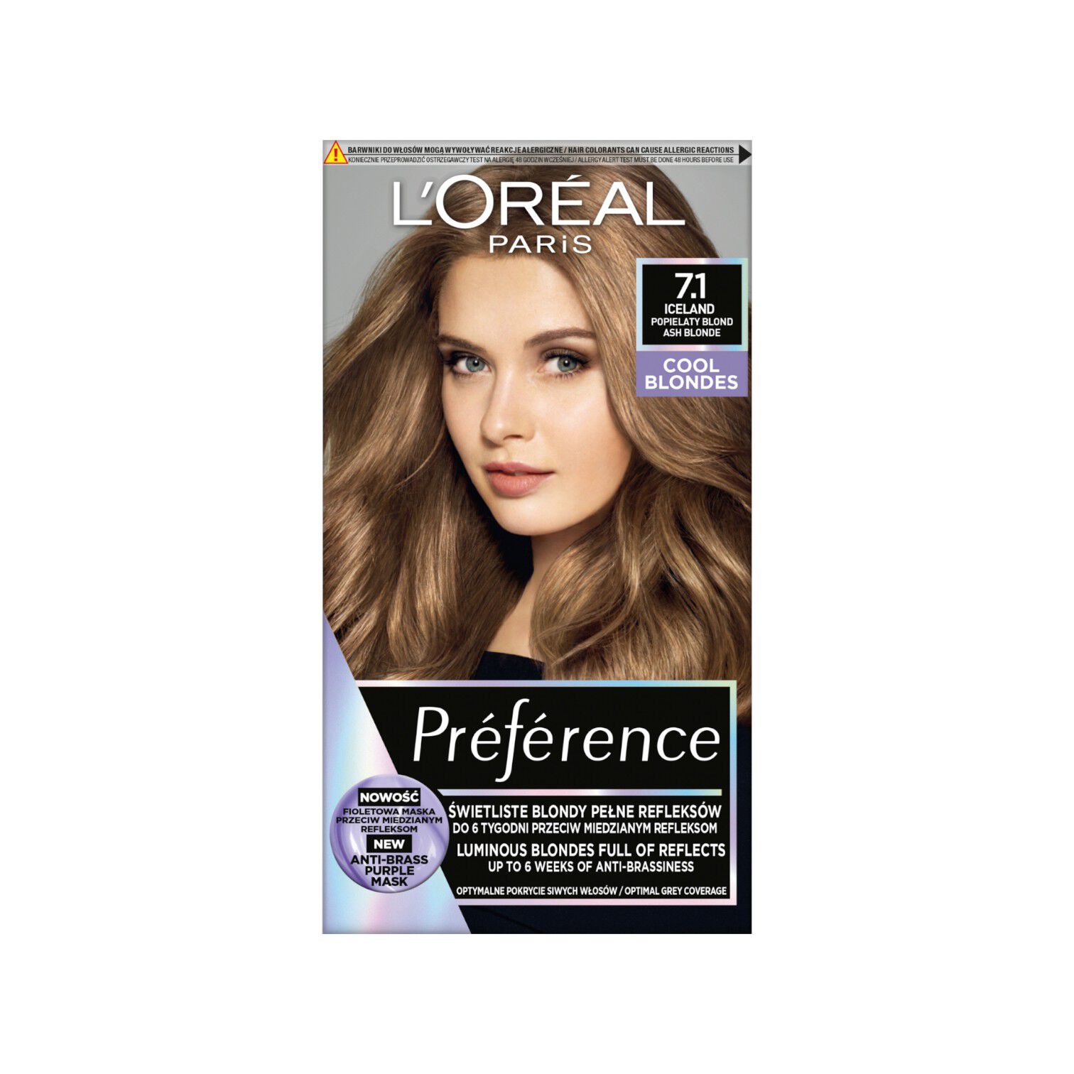 L'Oreal Paris matu krāsa Z2 1021 ļoti gaiša blonda opalescējoša Récital Préférence