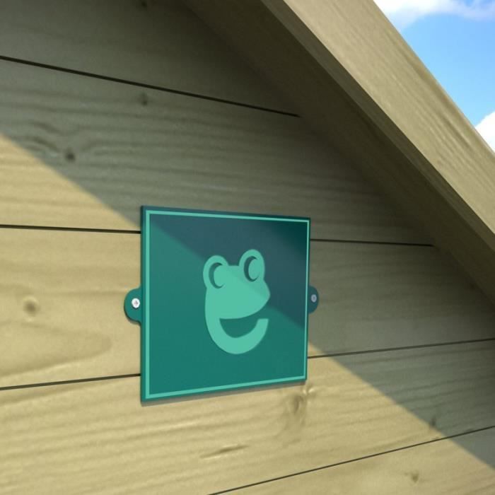 Playhouse - SOULET - Hacienda - made of treated wood with a children's play area