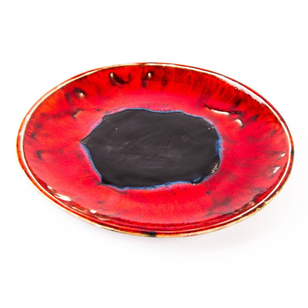 Talerz obiadowy handmade CRUSTA Ø 25 cm - unikalny wzór