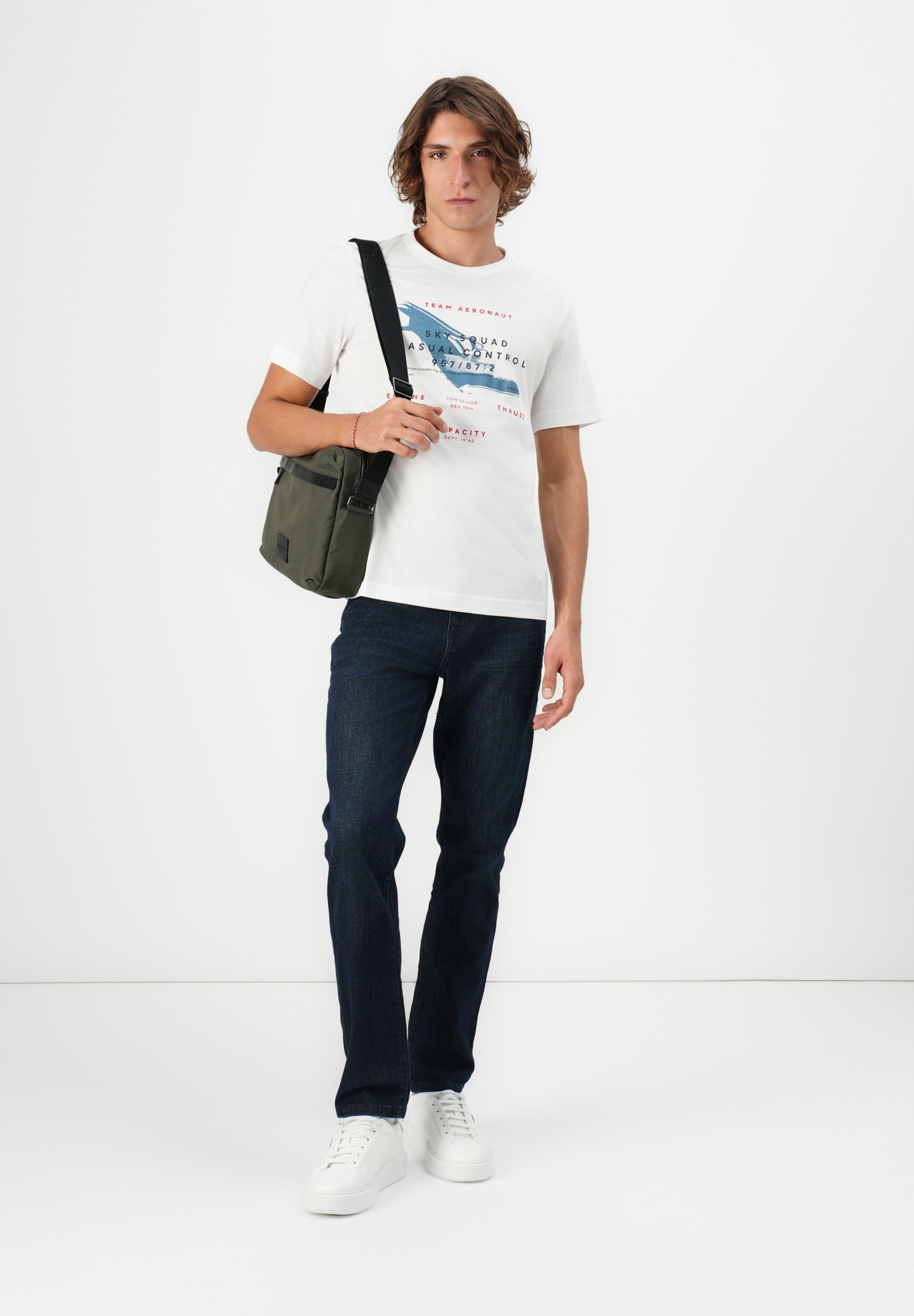 TOM TAILOR JOSH - Calça Jeans Corte Afunilado - jeans azul lavado