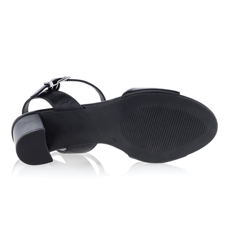 Sandalias negras para mujer / Zapatos de punta abierta