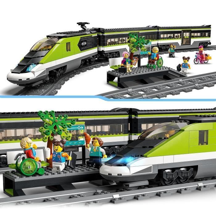 Treno passeggeri LEGO City Express - Trenino giocattolo telecomandato - Fari funzionanti - Per bambini dai 7 anni in su