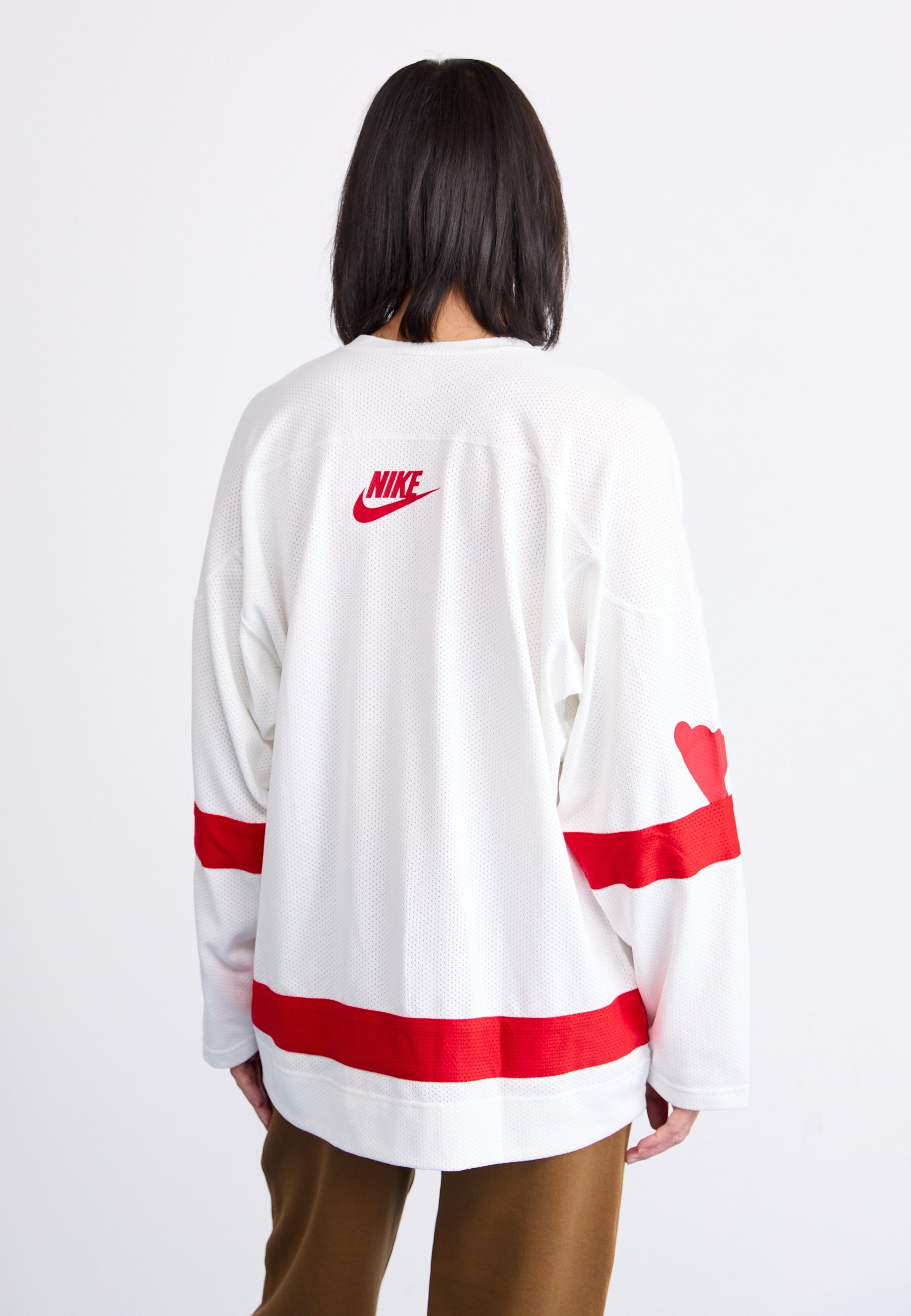 Maillot à manches longues Nike Sportswear CLUB HOCKEY NEO - blanc/rouge universitaire
