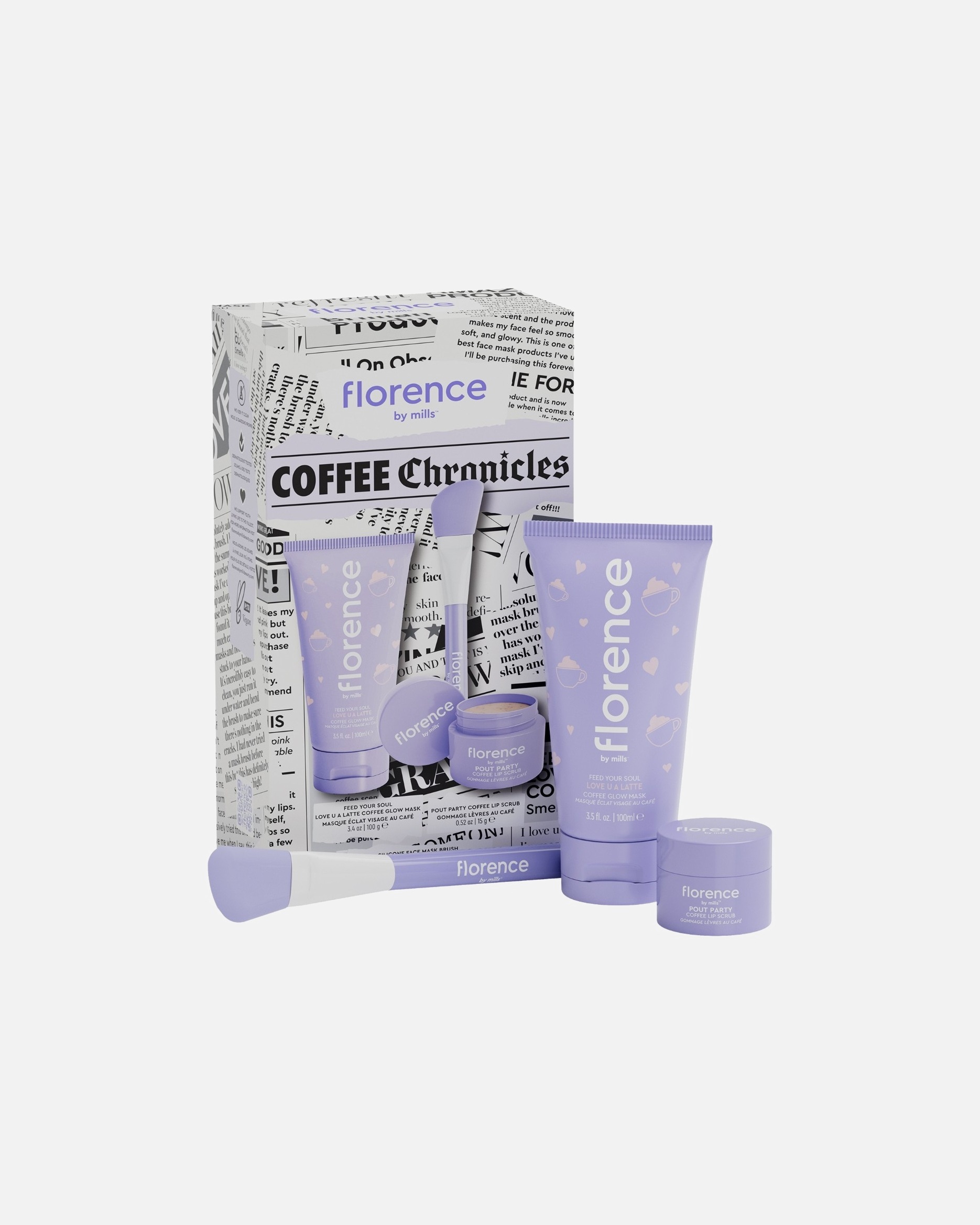 Set za njegu lica Florence By Mills Coffee Chronicles – 1 komad