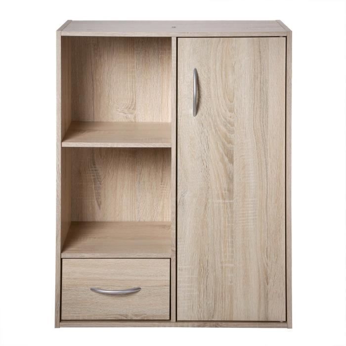 Mueble de almacenamiento contemporáneo COMPO con acabado en roble - 62 cm de ancho
