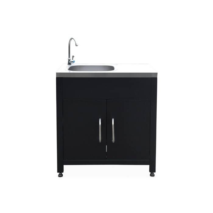 GRIMAUD Cozinha Externa de Aço de 80cm com Pia