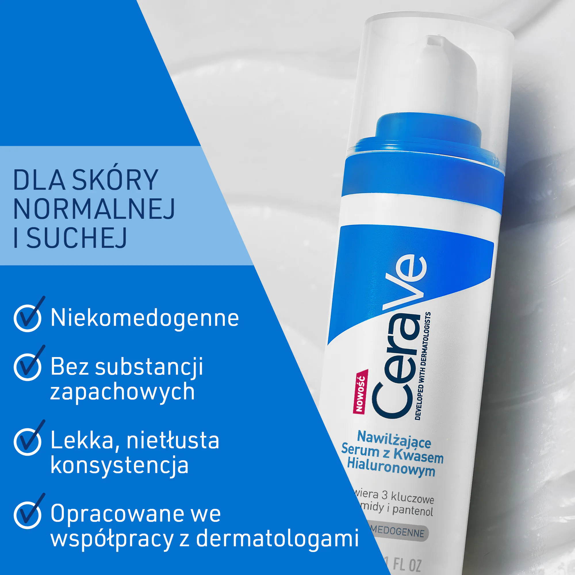CeraVe Nawilżające serum z kwasem hialuronowym