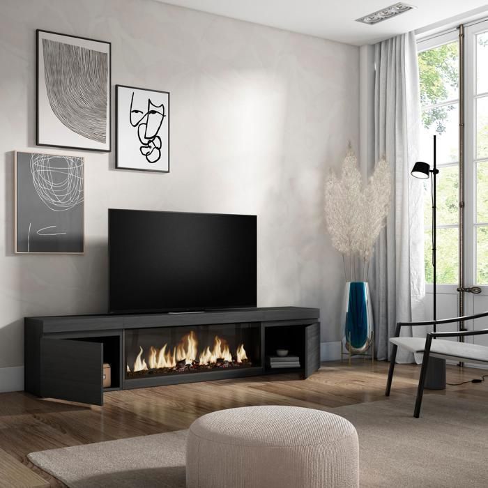 TV Stand, TV Bench, 208x35x45cm, For TVs up to 80
