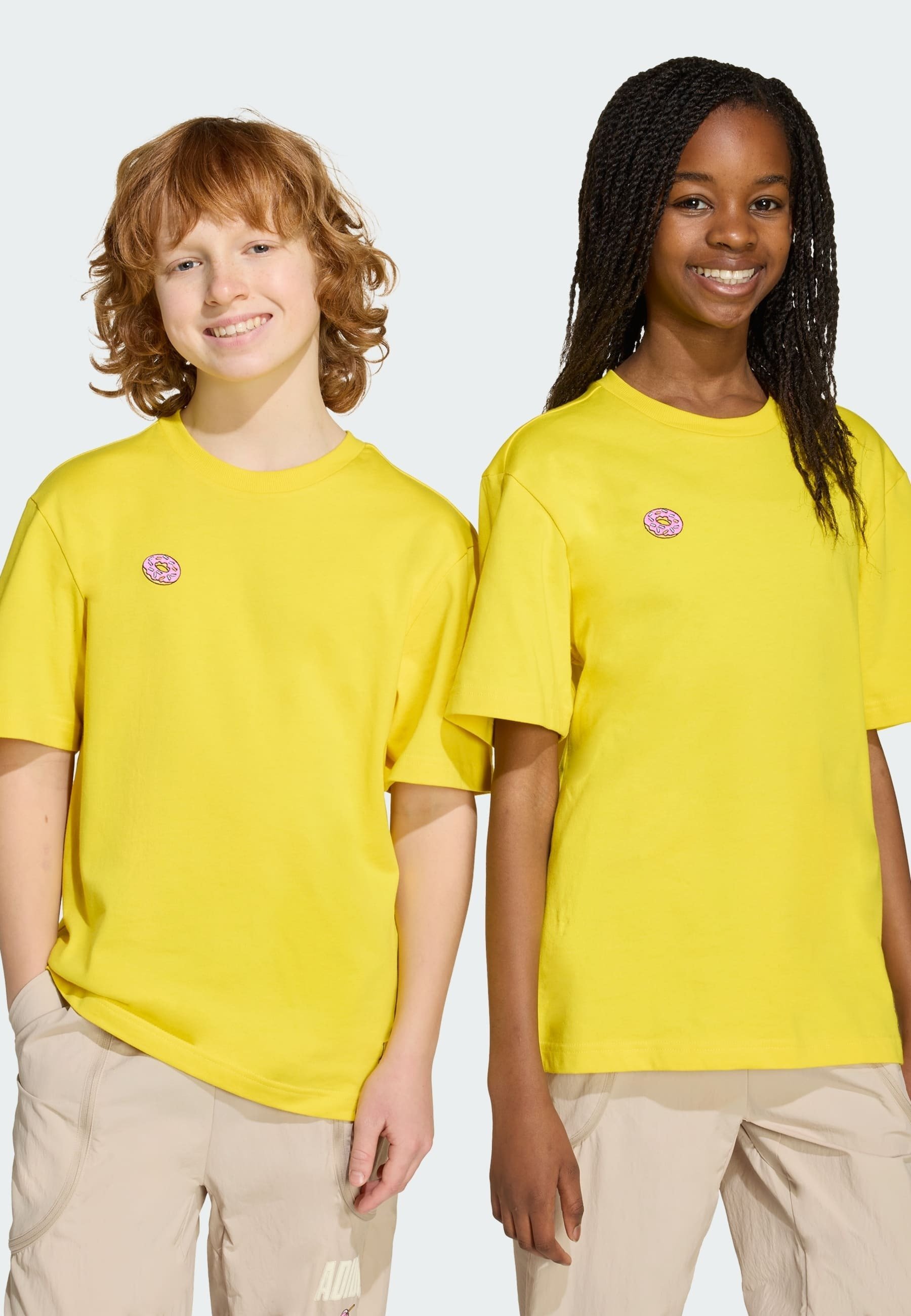 adidas Performance THE SIMPSONS JUNIOR UNISEX - T-shirt met print - geel
