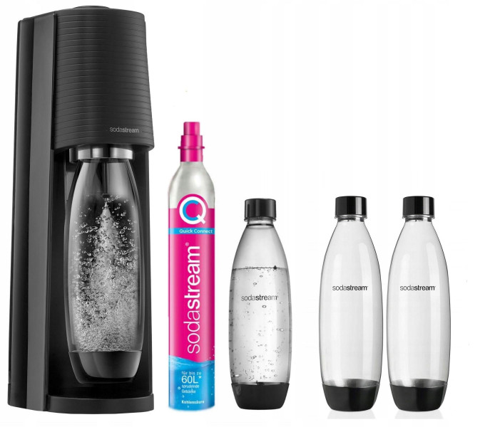 SodaStream Terra CZARNY   3 butelki 1 Litrowe