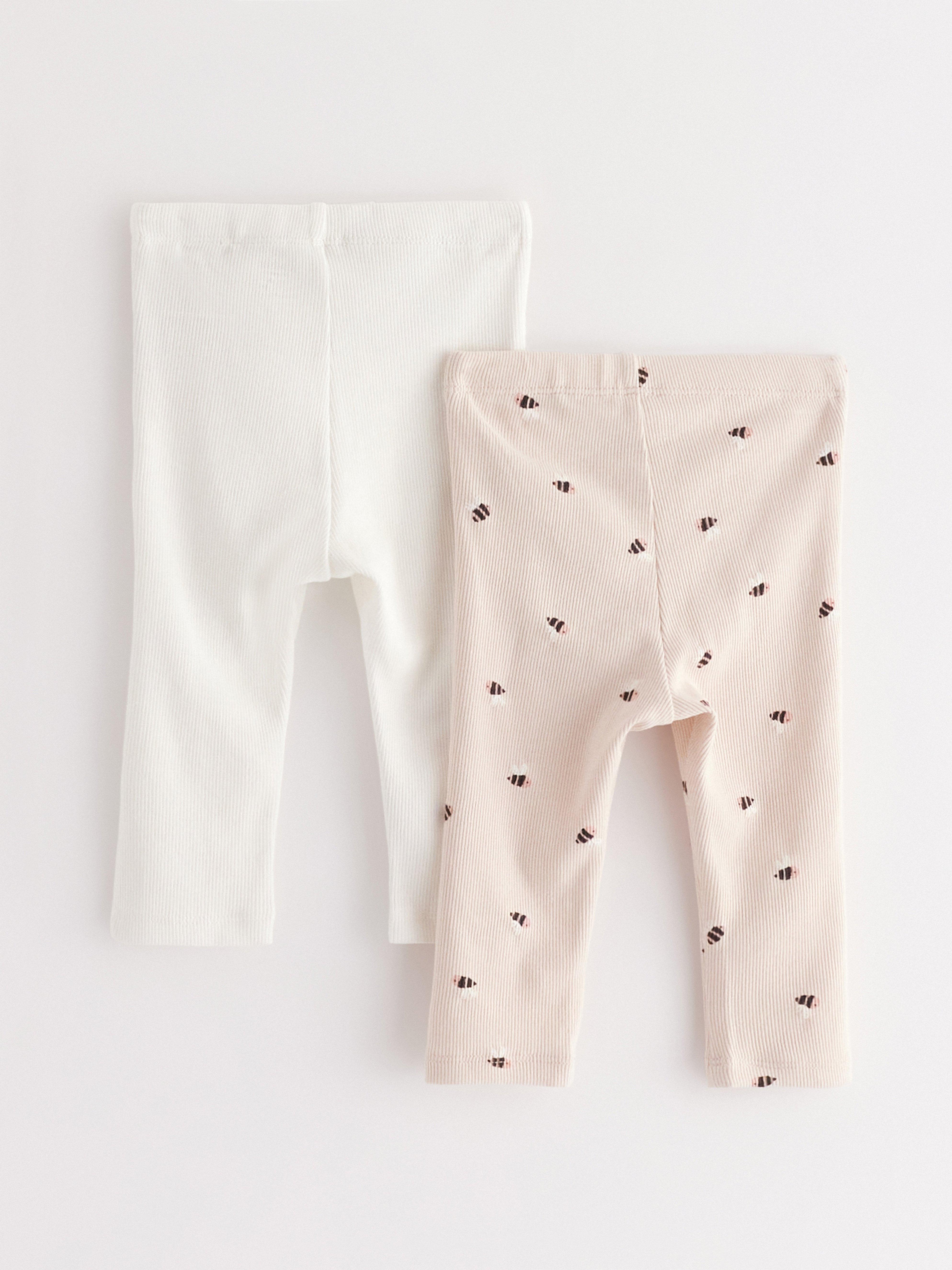 Leggings acanalados (paquete de 2) Rosa claro
