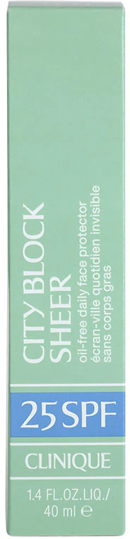 Clinique City Block™ Sheer Oil-Free Daily Face Protector SPF 25
