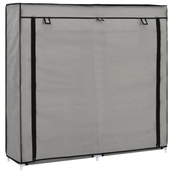 Szafka na buty Szary 115 x 28 x 110 cm Tkanina vidaXL