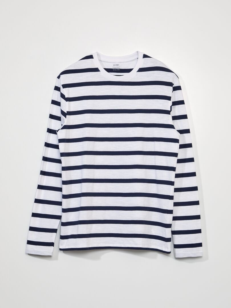 Camiseta estilo marinero - blanca