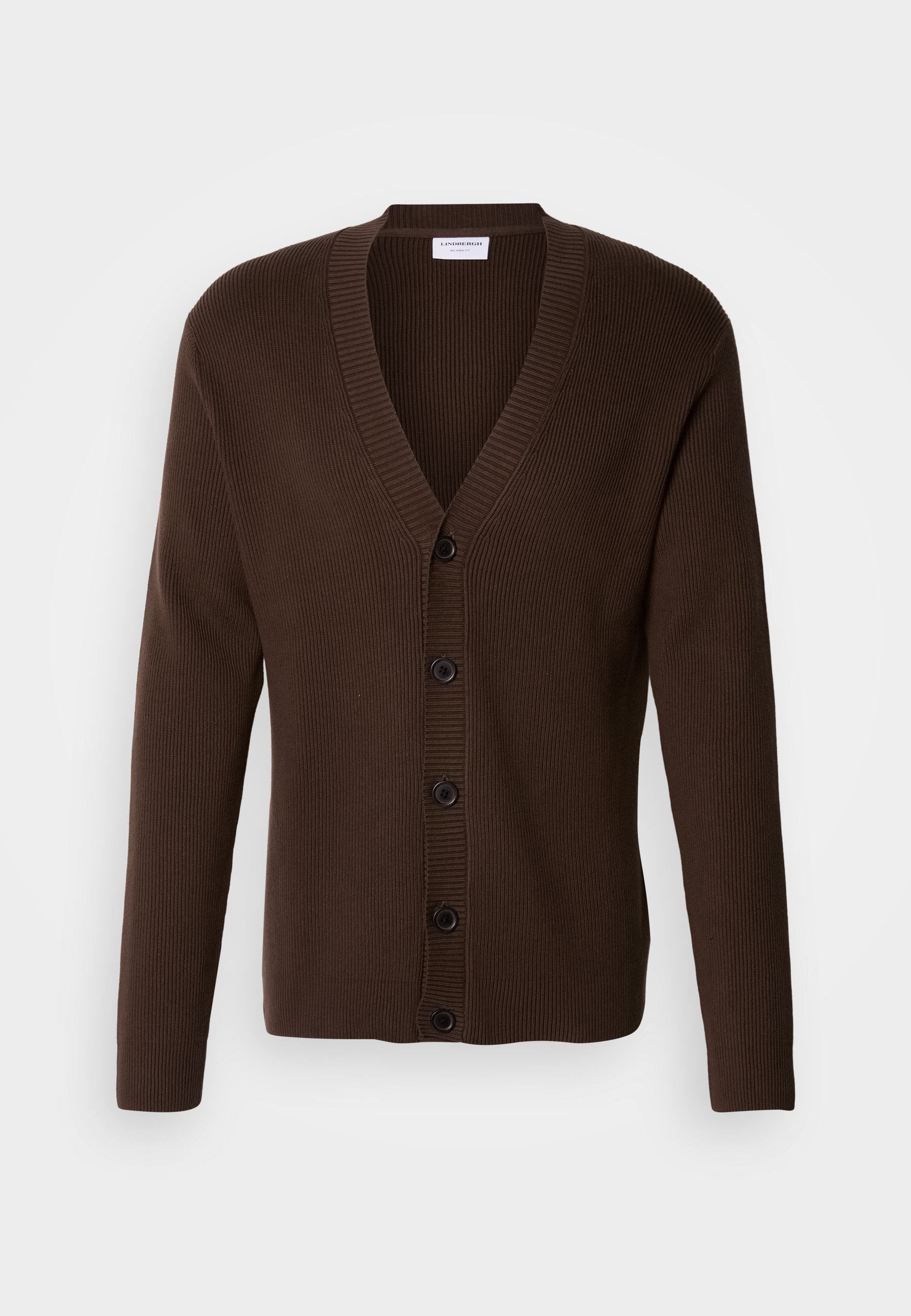 Lindbergh Cardigan mit Knöpfen – Strickjacke – braun