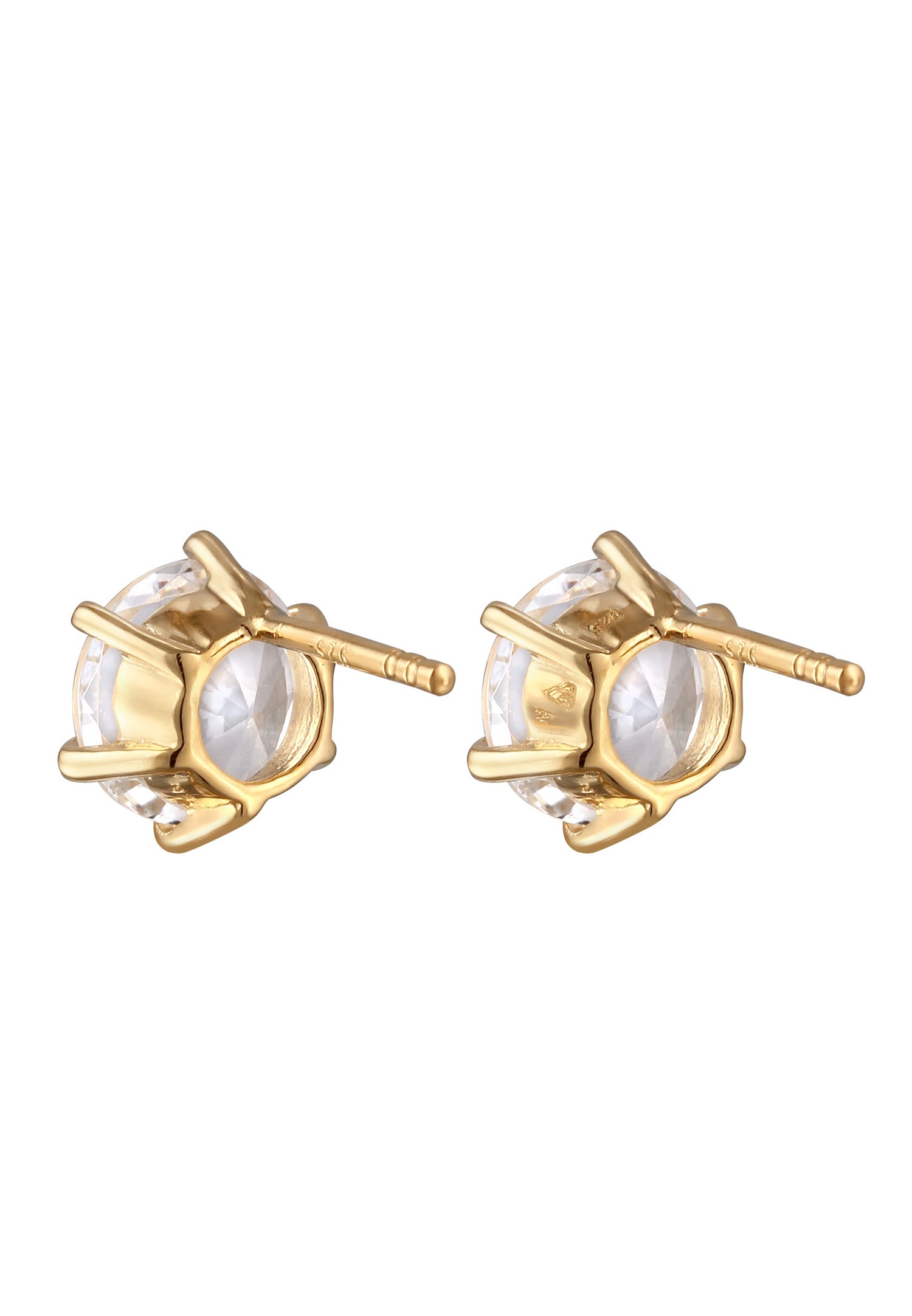 Elli Elli Boucles d'oreilles Femmes Cristaux de verre Taille Brillante Blanc Argent Sterling 925 Tenue de soirée